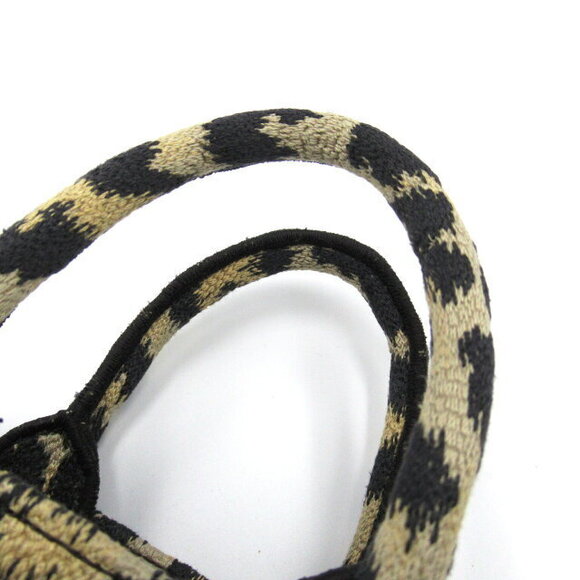 Dior Book Tote Phone Bag Shoulder Bag canvas embroidery brown - Picture 9 of 10